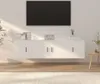 vidaXL Set di mobili TV a 3 pezzi in legno bianco Anteprima dell’immagine prodotto 9