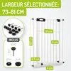 BOMI® Barrière de sécurité bébé extra haute – Sans perçage Voir les images du produit 2