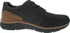 A side view of a single black and brown shoe. Produktbild-Vorschau
