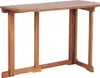 BELIANI Balkónový stolík svetlé akáciové drevo 110 x 47 cm Náhľad obrázku produktu 4