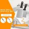 TRMLBE BBQ Plancha Plaque de gril 30 x 40 cm en acier Voir les images du produit 4