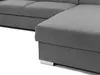 A close-up view of the corner of a gray sectional sofa. Náhľad obrázku produktu