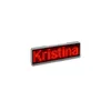 LED Name Tag, 11x44 Pixel, USB-C - Rahmen: silber - LED: Produktbild-Vorschau 1