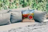 MuchoWow® Outdoor Kissen - Traktor - Rot - Sonnenblume - Produktbild-Vorschau 2