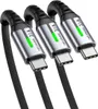 INIU USB C Kabel, [3 Stück 2m+2m+0,5m] 3.1A Ladekabel USB C Produktbild-Vorschau 1