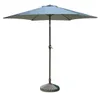 Parasol de jardin - 3 m - Gris clair - Rond - Avec support Voir les images du produit 1
