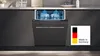 A built-in dishwasher in a modern kitchen setting. Produktbild-Vorschau