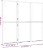 vidaXL 3 tlg. Raumteiler Cremeweiß 210x180 cm - Raumteiler Produktbild-Vorschau 7