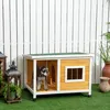 PawHut Hundehütte, Tannenholz, Kleintierhaus, Hundehaus mit Produktbild-Vorschau 2