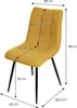 ML-Design Esszimmerstühle 2er Set Senfgelb, Produktbild-Vorschau 6
