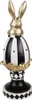 Clayre & Eef Dekorationsfigur Ei 13x12x34 cm Schwarz Weiß Produktbild-Vorschau 3
