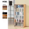 Holz CD DVD Stand Regal Vetro Glastür Produktbild-Vorschau 5