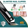 Manicure-set, 5-delig, roestvrij staal, diepzwart, met tas Productafbeelding-voorbeeld 5