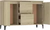 vidaXL Sideboard Sonoma-Eiche 102x35x70 cm Holzwerkstoff Produktbild-Vorschau 4