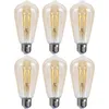 6 x LED Filament Edison ST64 Leuchtmittel 4W E27 Gold extra Productafbeelding-voorbeeld 1