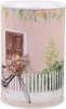 Clayre & Eef Spardosen Ø 10x15 cm Rosa Metall Fahrrad Produktbild-Vorschau 2
