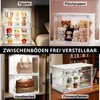 LED Acryl Vitrine 36×22×18cm, 3 Ebenen Transparente Produktbild-Vorschau 6