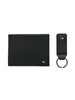 A black wallet and a black keychain are displayed side-by-side on a white background. Náhľad obrázku produktu