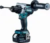 A cordless hammer drill with a battery pack attached, shown against a white background. Produktbild-Vorschau