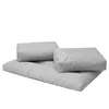 A set of light gray cushions for a pallet sofa, arranged on a white background. Náhled obrázku produktu