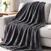 Flanell Kuscheldecke 150x200cm Dunkelgrau Produktbild-Vorschau 3