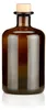 Apothekerflaschen braun 500ml Holzkorken natur, 1 elegante Produktbild-Vorschau 1