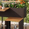 COSTWAY Gartenmöbel Set mit Hochbeet, Kräuterbeet mit Produktbild-Vorschau 4