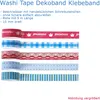20 Stück TE-Trend DIY Set Washi Tape Klebeband Rollen 5m Produktbild-Vorschau 3