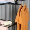 Herzberg HG-8034BB: Mobilný odevný kôň - čierny Náhľad obrázku produktu 11