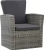 vidaXL Ensemble salon de jardin 4 pièces avec coussins Poly Voir les images du produit 1