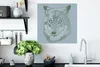 MuchoWow® Poster Wolf - Grau - Raubtier 50x50 cm - Produktbild-Vorschau 3