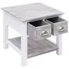Beistelltisch Grau 40x40x40 cm Paulownia Holz , Produktbild-Vorschau 4