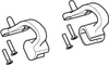 Geberit 245666211 Set Scharniere für WC-Deckel (2 St.) Produktbild-Vorschau 2