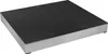A freestanding induction hob with a black glass surface and a brushed metal frame, shown from a slightly elevated angle. Anteprima dell’immagine prodotto