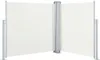 vidaXL Výsuvná bočná markíza krémovo biela 120 x 600 cm Náhľad obrázku produktu 1