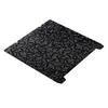 A square, black and gray patterned 3D printer build plate is shown from a slightly elevated angle against a white background. Náhled obrázku produktu