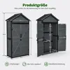 M MCombo Gartenschrank Gartenhaus Holz Metgallgestell Produktbild-Vorschau 2