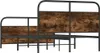 vidaXL Metallbett ohne Matratze Räuchereiche 137x190 cm Produktbild-Vorschau 7