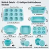 23dílná sada silikonových forem na pečení – formičky na Náhled obrázku produktu 2