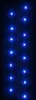 A close-up vertical shot of a string of blue LED lights against a dark background. Náhľad obrázku produktu