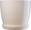 Květináč KADAX "Turi", květináč s podšálkem, 28 cm, krémový Náhled obrázku produktu 1