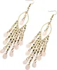 Orecchini Boho da donna con pendente orientale, bianco, Anteprima dell’immagine prodotto 7