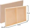 Two wooden frames, one behind the other, with dimensions indicated. Produktbild-Vorschau