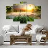 Bild auf Leinwand - Leinwandbild - Brücke See - 150x100cm - Produktbild-Vorschau 6