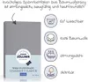 Julius Zöllner Spannbetttuch Jersey 90x40 Anthracite Produktbild-Vorschau 3