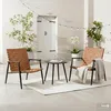 home24 Balkonset - 3-teilig - Stahl / Polyrattan - Braun Produktbild-Vorschau 1