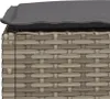 vidaXL Záhradná stolička s vankúšom sivá 63,5x56x32 cm Poly Náhľad obrázku produktu 6