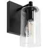 tooLight Wandlampe App1222-1W Schwarz Metall Glas E27 Produktbild-Vorschau 4