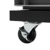 A close-up view of a caster wheel attached to a black base, with a gray structure above it. Podgląd zdjęcia produktu