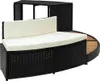 vidaXL Whirlpool-Umrandung Schwarz Poly Rattan & Massivholz Produktbild-Vorschau 5